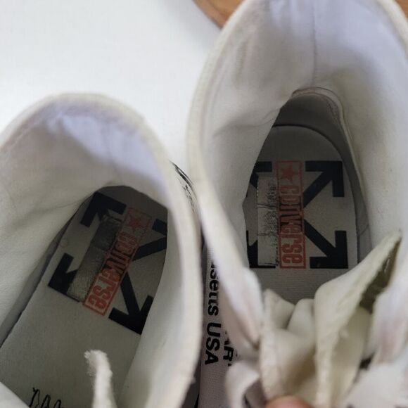 Converse Chuck Taylor All Star 70 Hi Off-White-163862C Virgil Abloh Mens Sz 8 - Picture 14 of 15